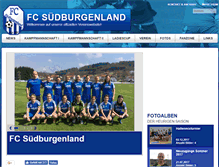 Tablet Screenshot of fcsuedburgenland.at